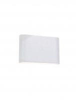 NOVA LUCE venkovn� n�st�nn� sv�tidlo SOHO b�l� hlin�k sklen�n� difuzor LED 2x5W 3000K 220-240V 2x60st. IP54 sv�tlo nahoru a dol� 740403