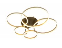 GeeTi Stropn� sv�tidlo Schenna 80W 8000lm 3000K �ern� / zlat�