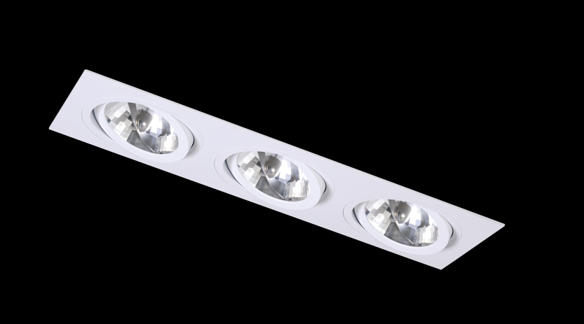 BPM Vestavn� sv�tidlo Aluminio Blanco, b�l�, 27LEDx3W, 230V 4252LED.D40.3K