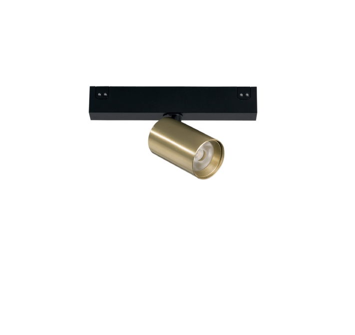 Syst�m 48 V - reflektor Davinci Fans, zlat�, LED, 5 W, 490 lm, 3000 K, 16,5x10x 4 cm