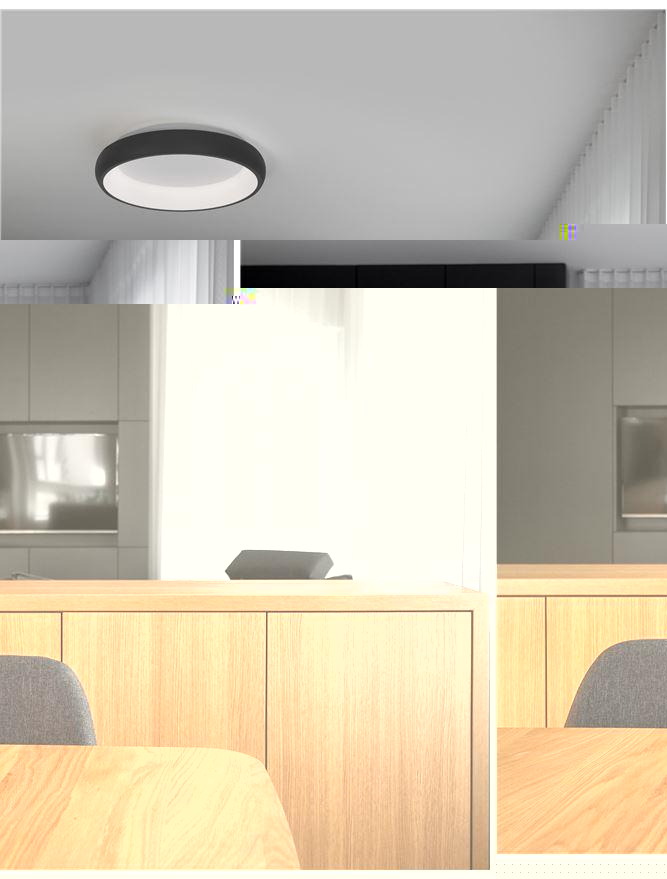 NOVA LUCE stropn� sv�tidlo ALBI �ern� hlin�k a akryl LED 32W 230V 3000K IP20 stm�vateln� 8105616